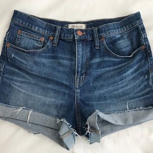 Madewell Sz 10 Boyfriend High-Rise Denim Shorts